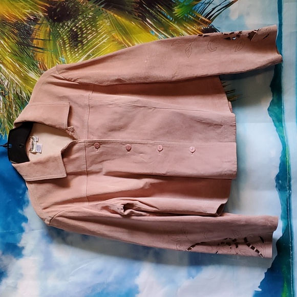 Coldwater Creek Jackets & Blazers - Coldwater Creek Long sleeves Leather Jacket women's size L